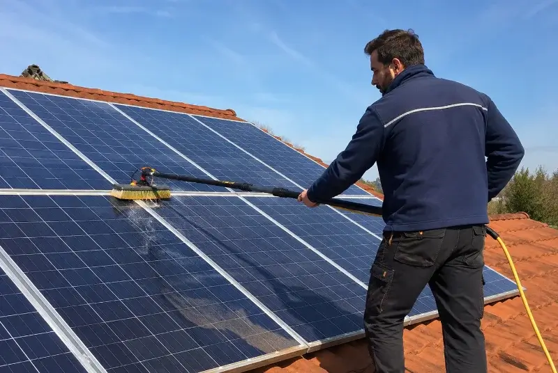 Nettoyage et entretien de panneaux solaires à Chaponnay